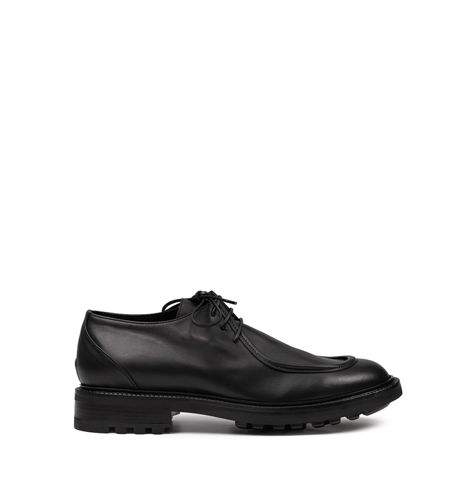 Ernesto Dolani Black Leather Lace-ups - DOLITA