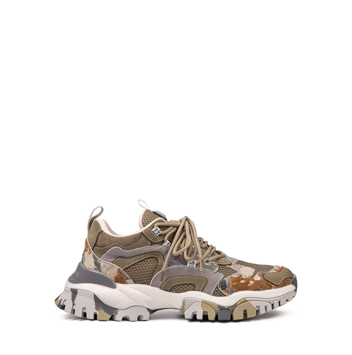 Joiaparis Cross Green Suede and Textile Sneakers