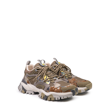 Joiaparis Cross Green Suede and Textile Sneakers