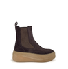 Vic Matie Dark Brown Suede Ankle Boots