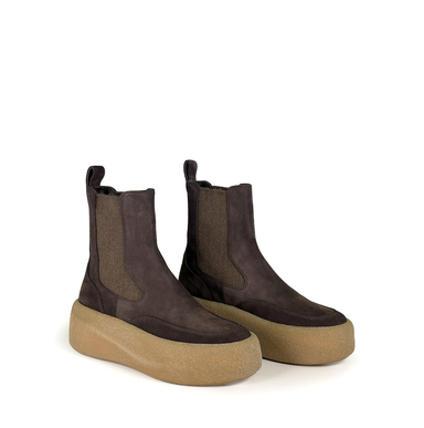 Vic Matie Dark Brown Suede Ankle Boots - DOLITA