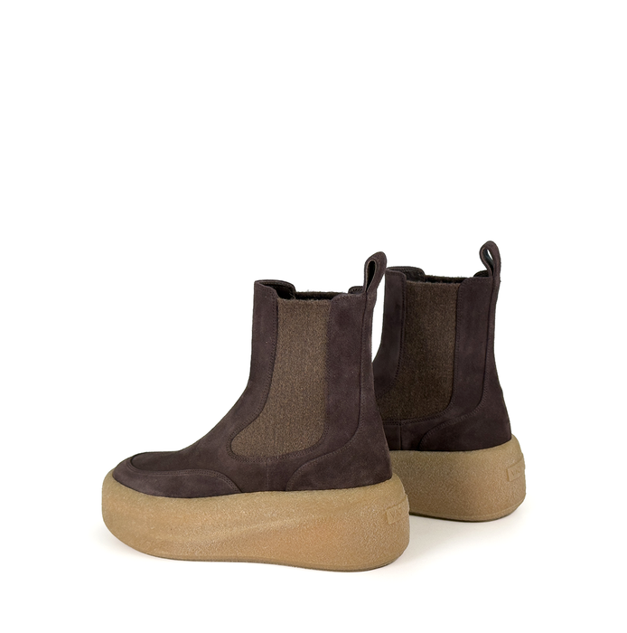 Vic Matie Dark Brown Suede Ankle Boots