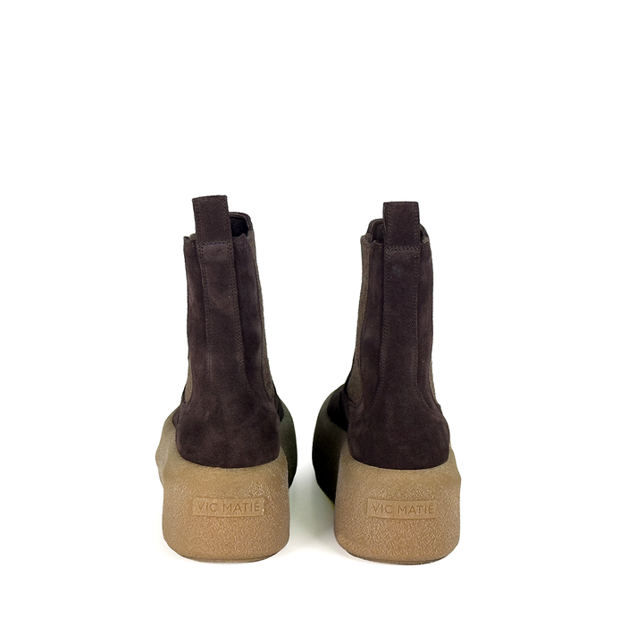 Vic Matie Dark Brown Suede Ankle Boots