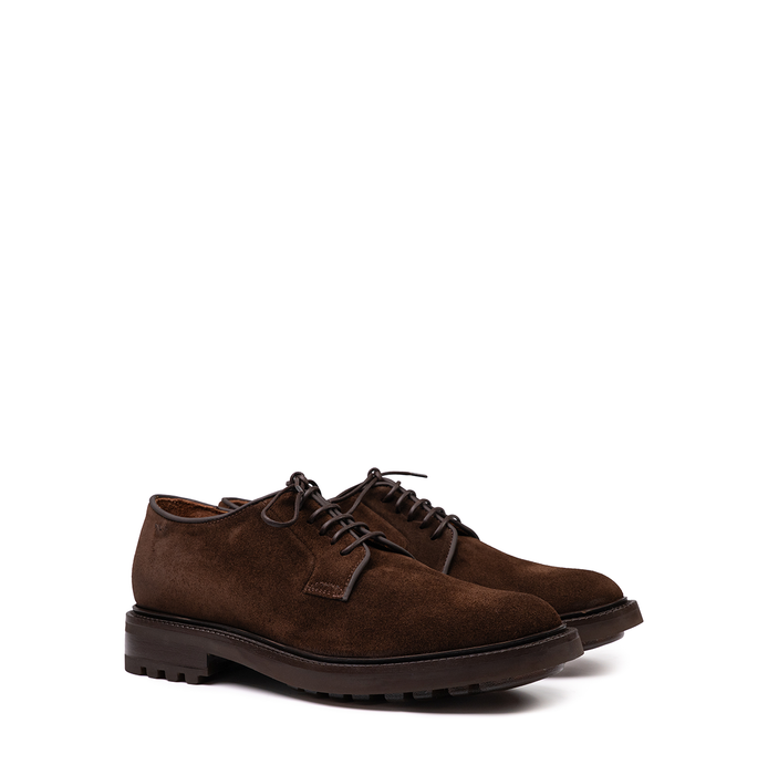 Ernesto Dolani Dark Brown Suede Lace-ups - DOLITA