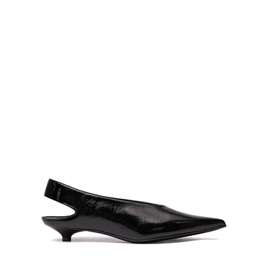 Guglielmo Rotta Henne Black Leather Flats