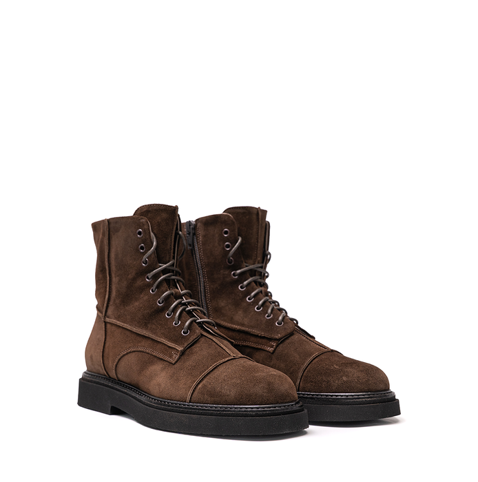 Lorena Paggi Dark Brown Suede Ankle Boots
