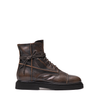 Lorena Paggi Dark Brown Leather Ankle Boots