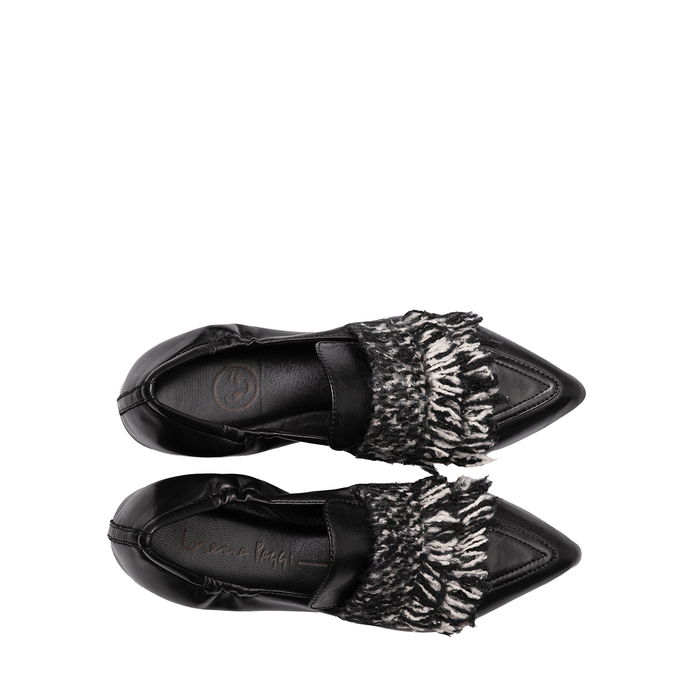 Lorena Paggi Black Leather Loafers