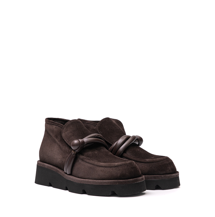 Lorena Paggi Chestnut Brown Suede Ankle Boots