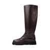 Lorena Paggi Dark Brown Leather Tall Boots