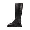 Lorena Paggi Black Leather Tall Boots
