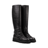 Lorena Paggi Black Leather Tall Boots
