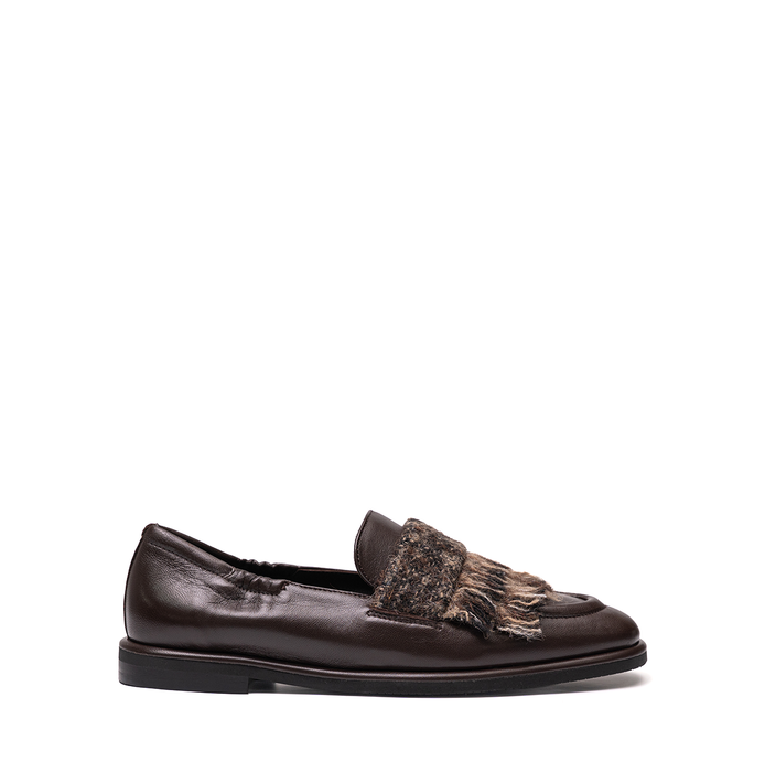 Lorena Paggi Chestnut Brown Leather Loafers
