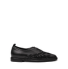 Lorena Paggi Black Leather Lace-ups