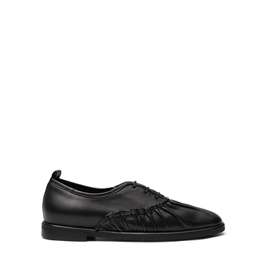 Lorena Paggi Black Leather Lace-ups