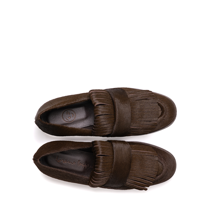 Lorena Paggi Dark Brow Leather Loafers