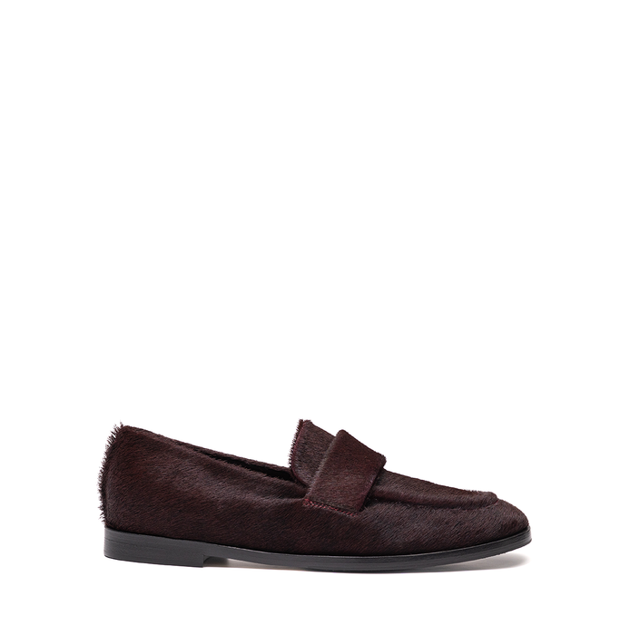 Lorena Paggi Dark Burgundy Leather Loafers