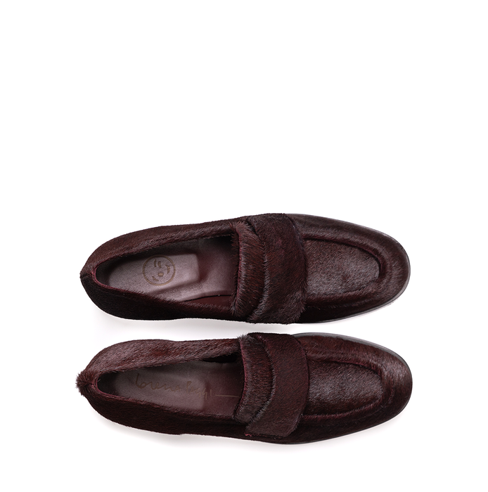 Lorena Paggi Dark Burgundy Leather Loafers