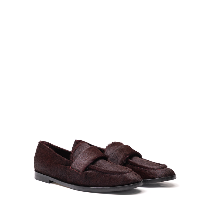 Lorena Paggi Dark Burgundy Leather Loafers