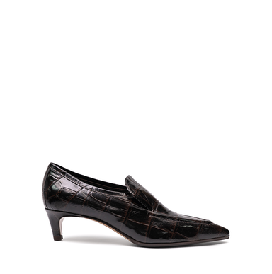 Lorena Paggi Dark Brown Leather Flats