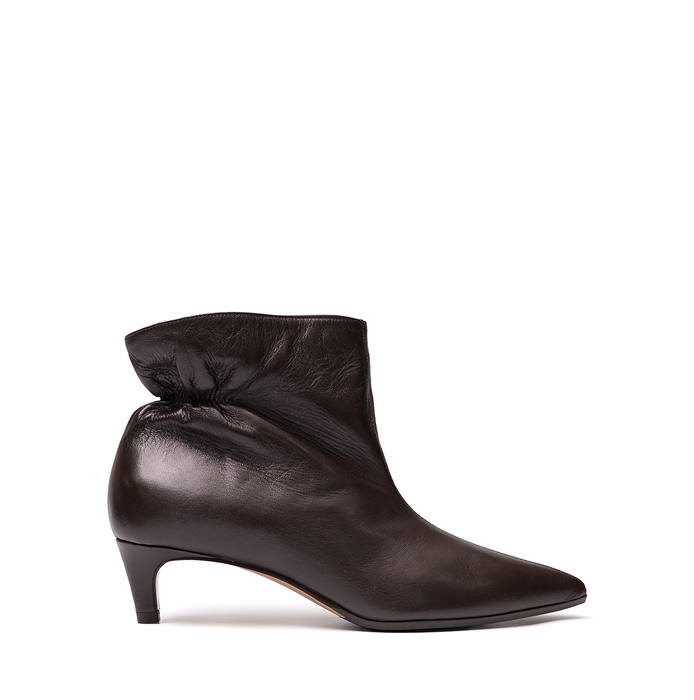 Lorena Paggi Chestnut Brown Leather Ankle Boots