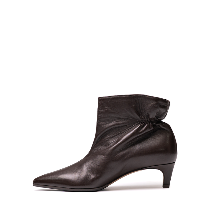 Lorena Paggi Chestnut Brown Leather Ankle Boots