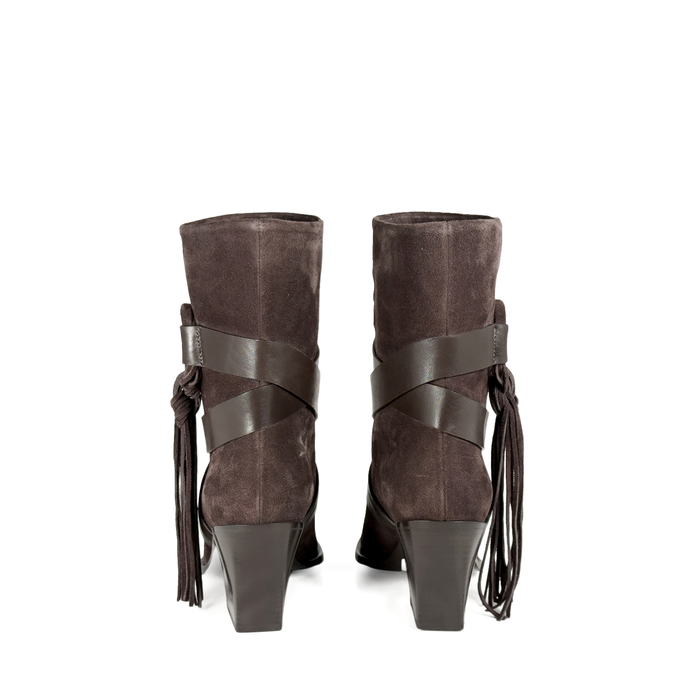 Vic Matie Brown Suede Ankle Boots
