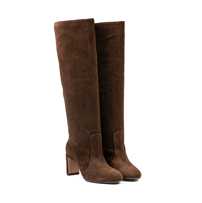 Lorena Paggi Dark Brown Suede Tall Boots