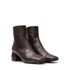 Lorena Paggi Dark Brown Leather Ankle Boots