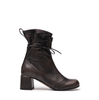 Lorena Paggi Dark Brown Leather Ankle Boots