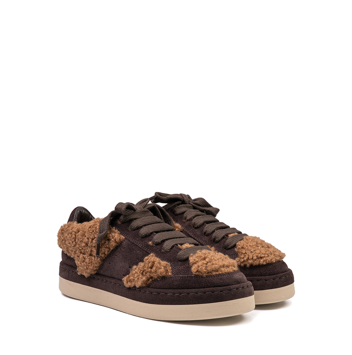 Vic Matie Dark Brown Suede Sneakers