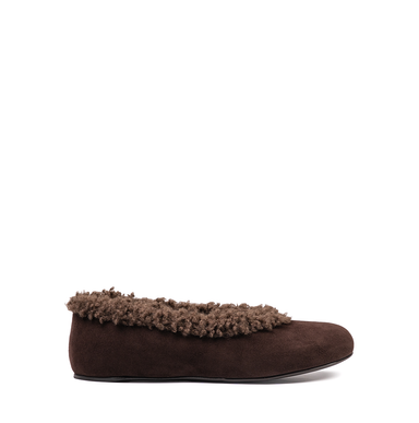 Vittorio Virgili Dark Brown Suede Flats