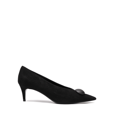 Vittorio Virgili Rania Black Suede Flats