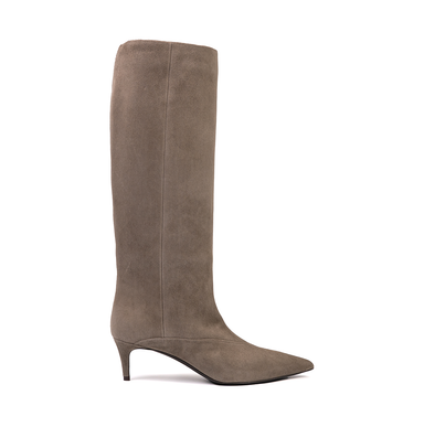 Vittorio Virgili Taupe Suede Tall Boots - DOLITA