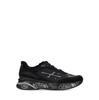Premiata Moerun Black Textile and Suede Sneakers