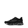 Premiata Moerun Black Textile and Suede Sneakers