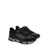 Premiata Moerun Black Textile and Suede Sneakers
