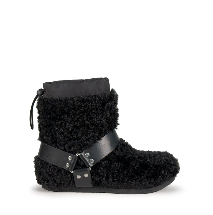 Vic Matie Black Leather Ankle Boots