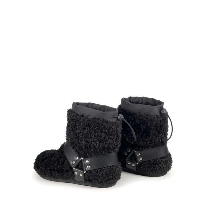 Vic Matie Black Leather Ankle Boots