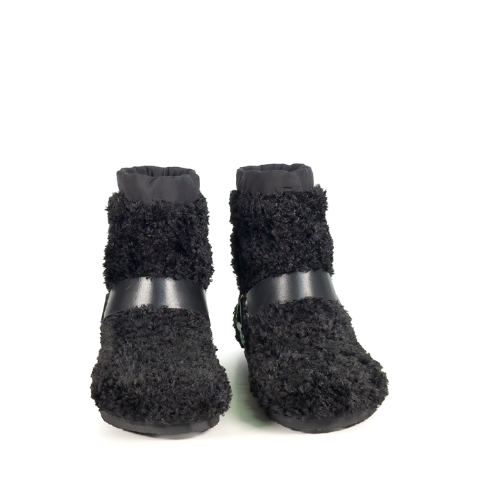 Vic Matie Black Leather Ankle Boots