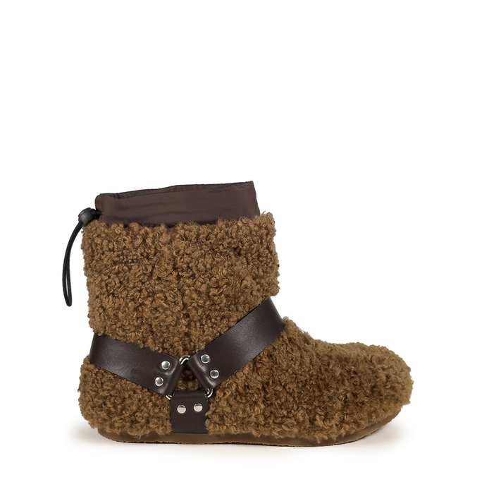 Vic Matie Brown Leather Ankle Boots