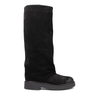 Vittorio Virgili Black Suede Tall Boots