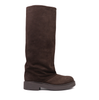 Vittorio Virgili Dark Brown Suede Tall Boots
