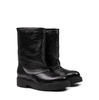 Vittorio Virgili Black Leather Ankle Boots