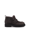 Vittorio Virgili Dark Brown Suede Ankle Boots