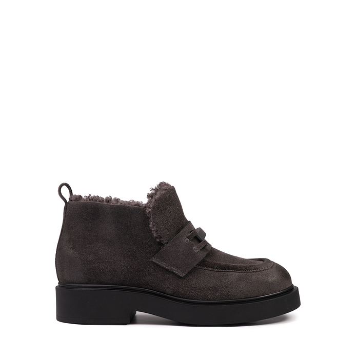 Vittorio Virgili Dark Brown Suede Ankle Boots