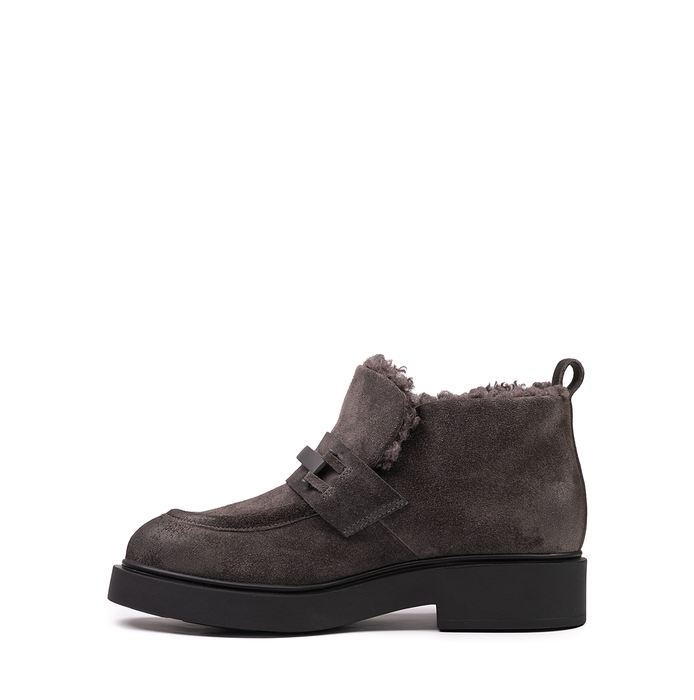 Vittorio Virgili Dark Brown Suede Ankle Boots