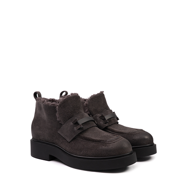 Vittorio Virgili Dark Brown Suede Ankle Boots