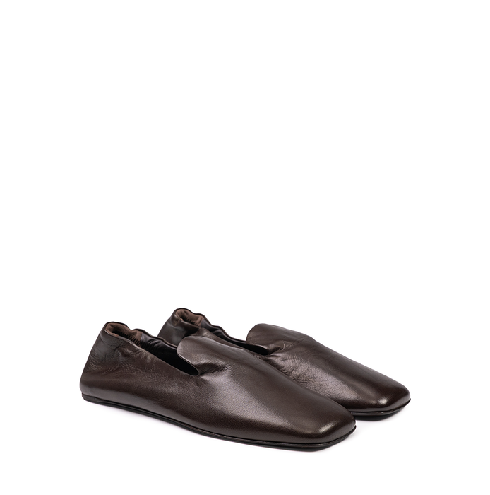 Vittorio Virgili Dark Brown Leather Loafers