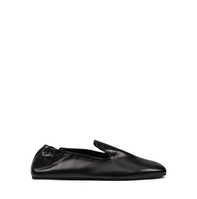 Vittorio Virgili Black Leather Loafers